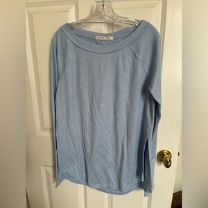 We The Free Sky Blue Knit Top